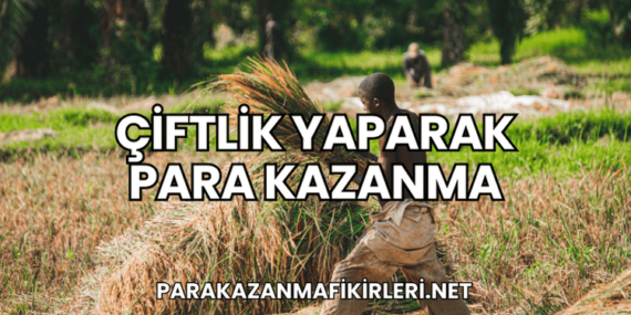 Çiftlik Yaparak Para Kazanma