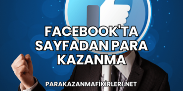Facebook'ta Sayfadan Para Kazanma