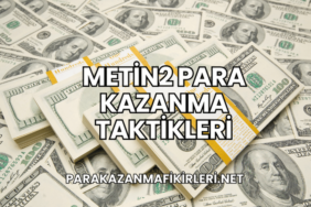 Metin2 Para Kazanma Taktikleri