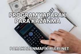 Program Yaparak Para Kazanma