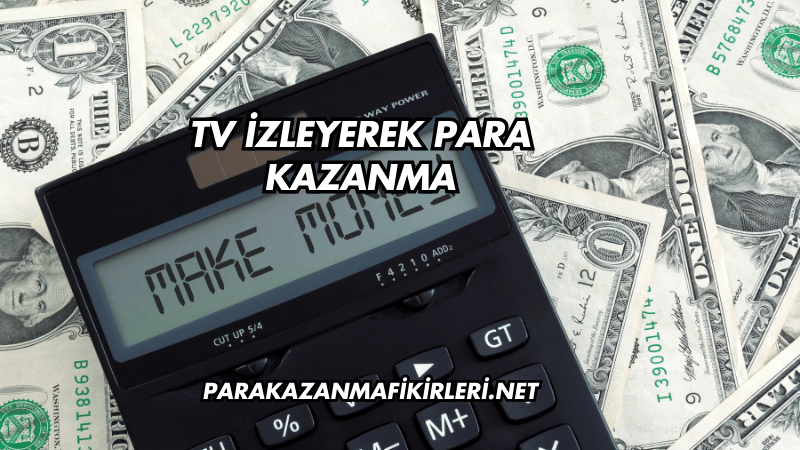 TV İzleyerek Para Kazanma