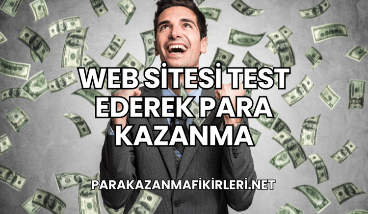 Web Sitesi Test Ederek Para Kazanma