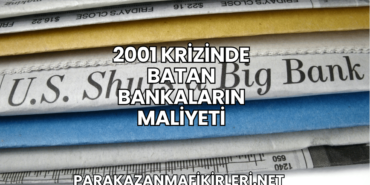 2001 Krizinde Batan Bankaların Maliyeti