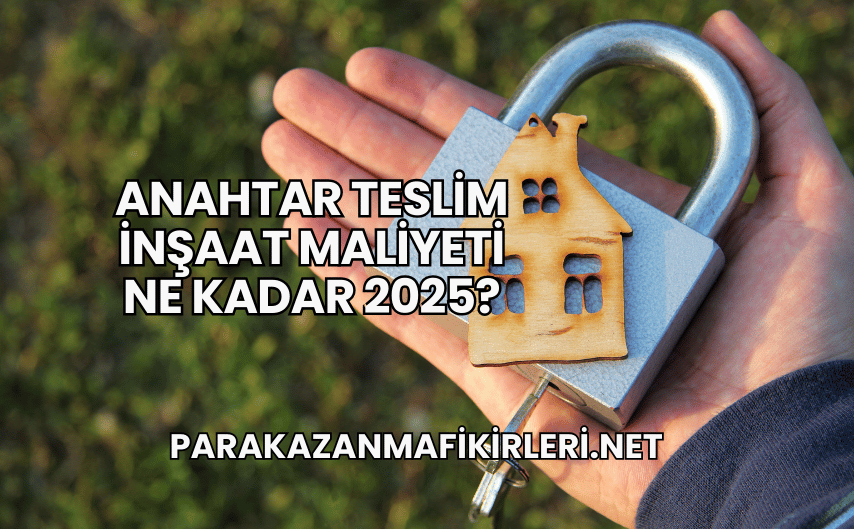 Anahtar Teslim İnşaat Maliyeti Ne Kadar 2025?
