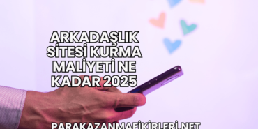 Arkadaşlık Sitesi Kurma Maliyeti Ne Kadar 2025