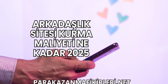 Arkadaşlık Sitesi Kurma Maliyeti Ne Kadar 2025