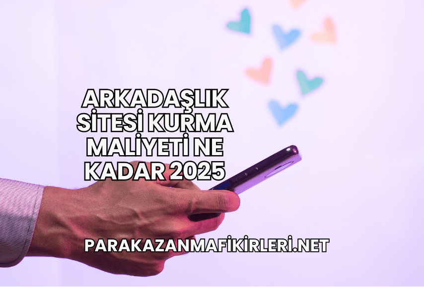 Arkadaşlık Sitesi Kurma Maliyeti Ne Kadar 2025