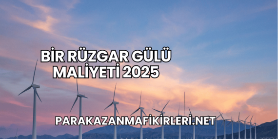 Bir Rüzgar Gülü Maliyeti 2025