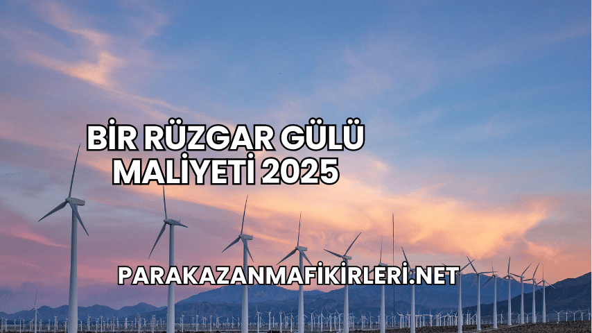 Bir Rüzgar Gülü Maliyeti 2025