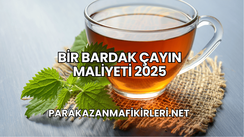 Bir Bardak Çayın Maliyeti 2025