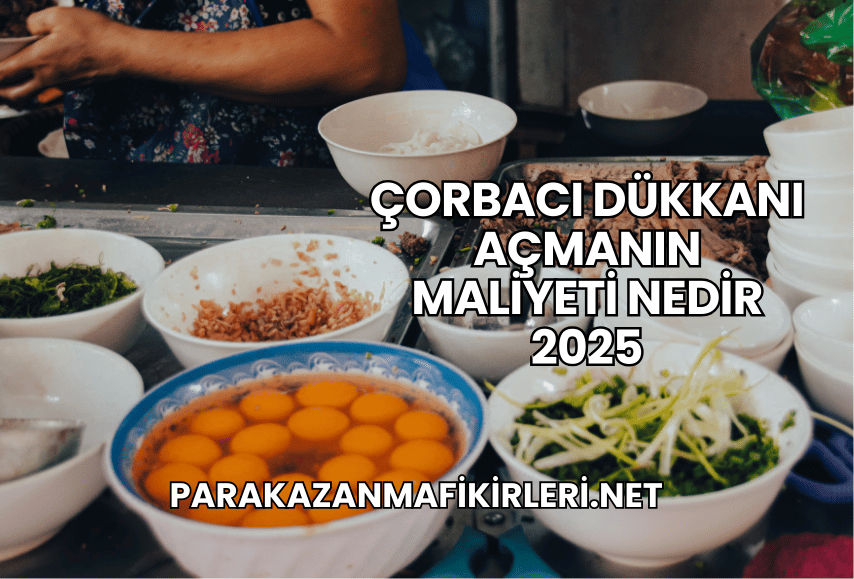 Çorbacı Dükkanı Açmanın Maliyeti Nedir 2025