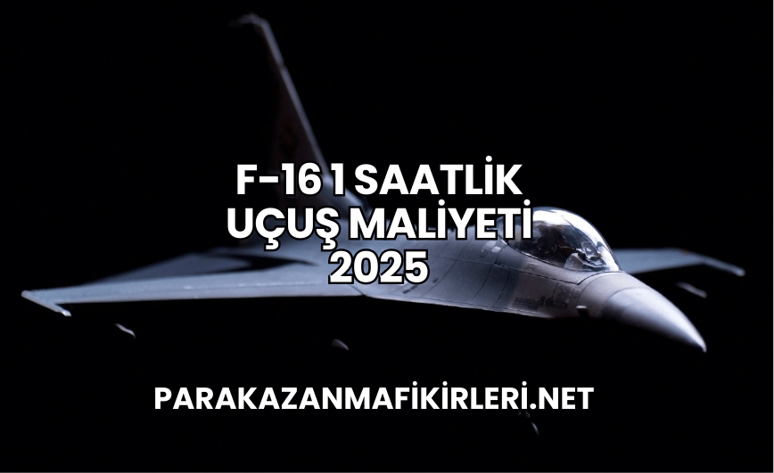 F-16 1 Saatlik Uçuş Maliyeti 2025