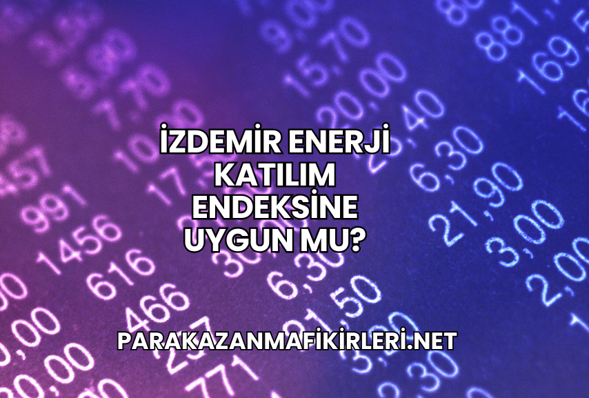 İZDEMİR Enerji Katılım Endeksine Uygun mu?