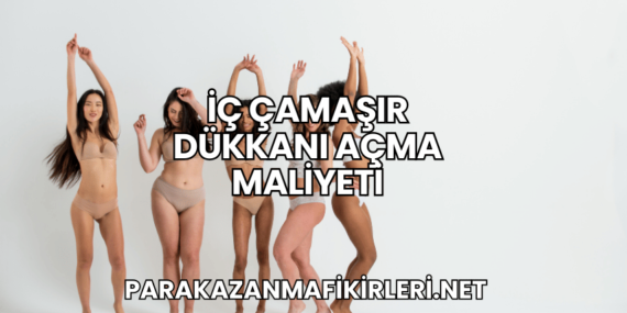 İç Çamaşır Dükkanı Açma Maliyeti