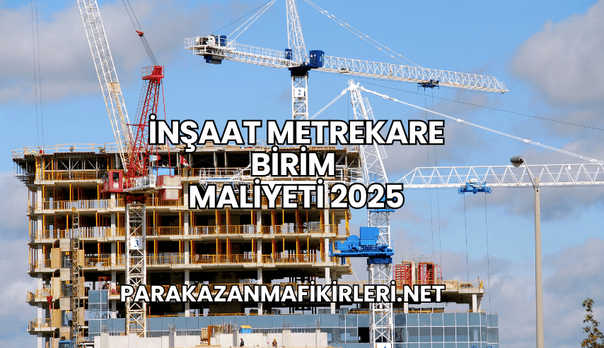 İnşaat Metrekare Birim Maliyeti 2025
