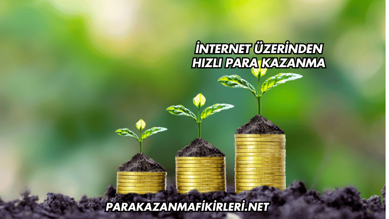 İnternet Üzerinden Hızlı Para Kazanma