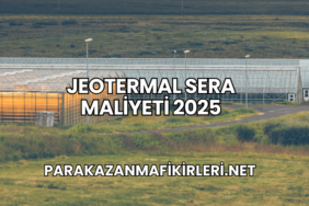 Jeotermal Sera Maliyeti 2025