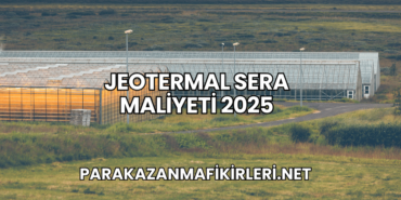 Jeotermal Sera Maliyeti 2025