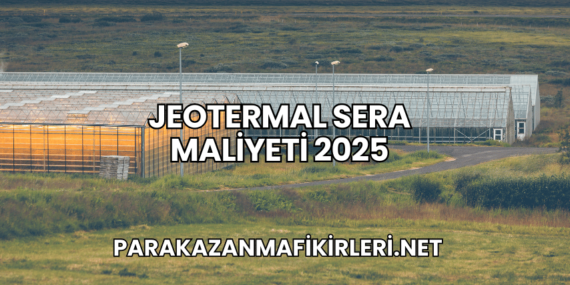 Jeotermal Sera Maliyeti 2025
