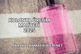Kolonya Üretim Maliyeti 2025
