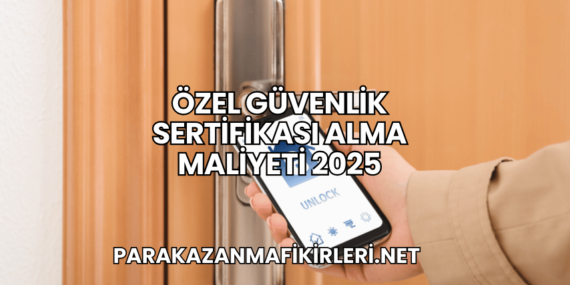 Özel Güvenlik Sertifikası Alma Maliyeti 2025