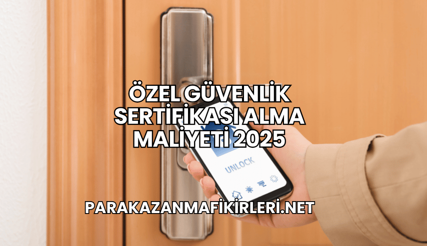 Özel Güvenlik Sertifikası Alma Maliyeti 2025
