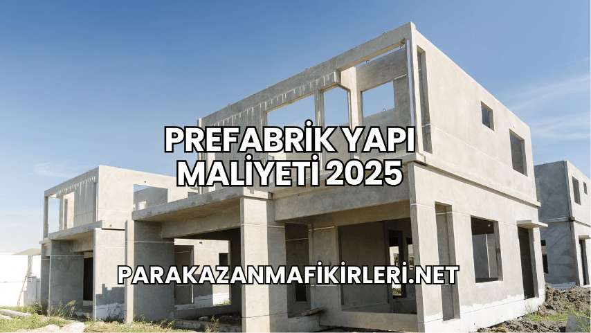 Prefabrik Yapı Maliyeti 2025