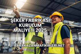 Şeker Fabrikası Kurulum Maliyeti 2025