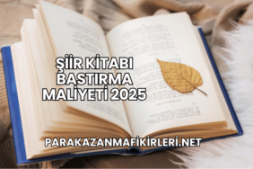 Şiir Kitabı Bastırma Maliyeti 2025