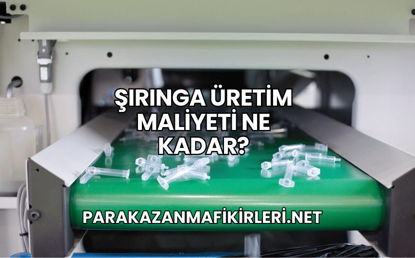 Şırınga Üretim Maliyeti Ne Kadar?