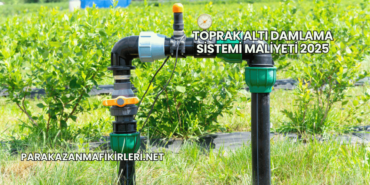 Toprak Altı Damlama Sistemi Maliyeti 2025