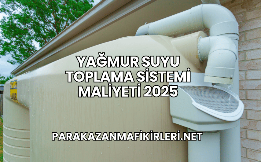 Yağmur Suyu Toplama Sistemi Maliyeti 2025