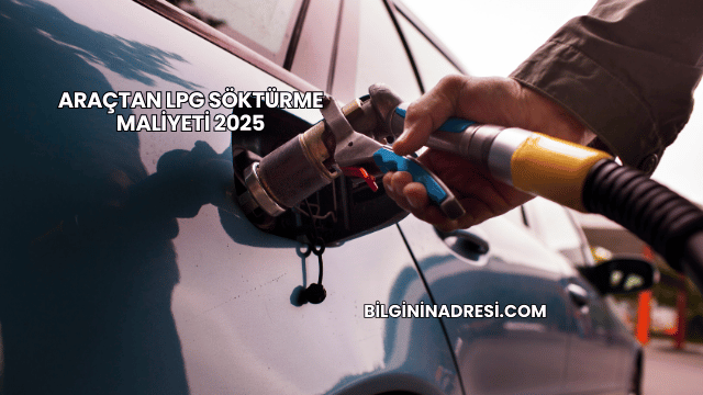 Araçtan LPG Söktürme Maliyeti 2025