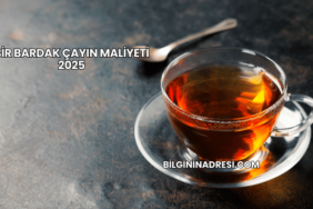 Bir Bardak Çayın Maliyeti 2025