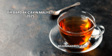 Bir Bardak Çayın Maliyeti 2025