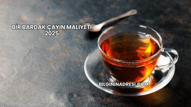 Bir Bardak Çayın Maliyeti 2025