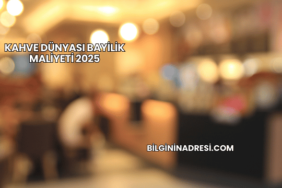 Kahve Dünyası Bayilik Maliyeti 2025