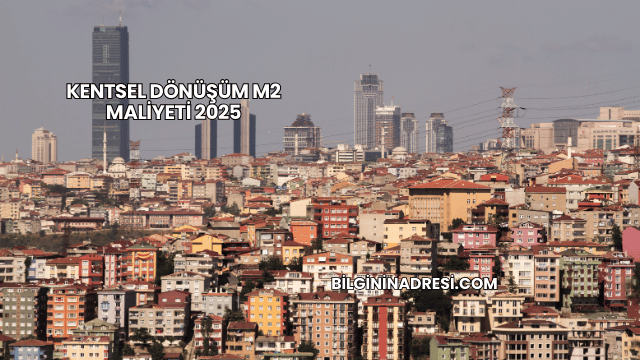 Kentsel Dönüşüm m2 Maliyeti 2025
