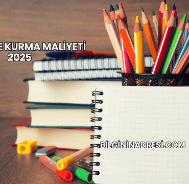 Kırtasiye Kurma Maliyeti 2025
