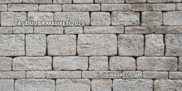 Taş Duvar Maliyeti 2025