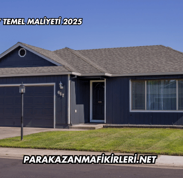 Tek Katlı Ev Temel Maliyeti 2025