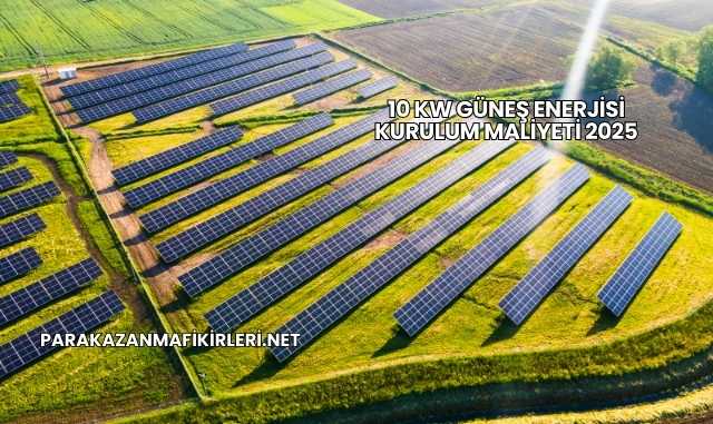 10 Kw Güneş Enerjisi Kurulum Maliyeti 2025