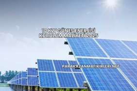 10 Kw Güneş Enerjisi Kurulum Maliyeti 2025