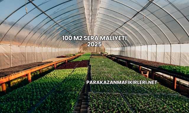 100 M2 Sera Maliyeti 2025