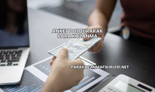 Anket Doldurarak Para Kazanma