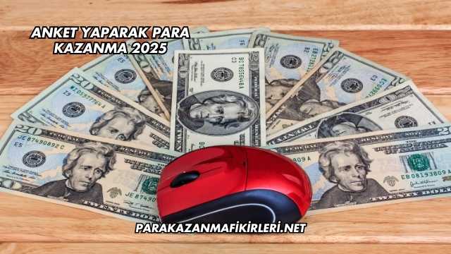 Anket Yaparak Para Kazanma 2025
