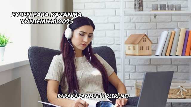 Evden Para Kazanma Yöntemleri 2025