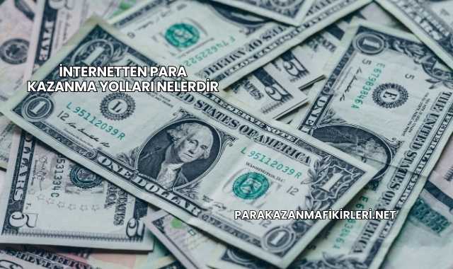 İnternetten Para Kazanma Yolları Nelerdir