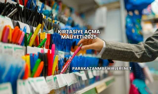 Kırtasiye Açma Maliyeti 2025