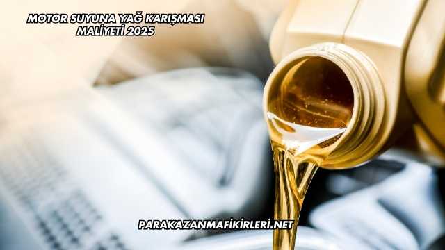 Motor Suyuna Yağ Karışması Maliyeti 2025